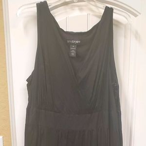 Lane Bryant Black Cotton Maxi Dress Size 20